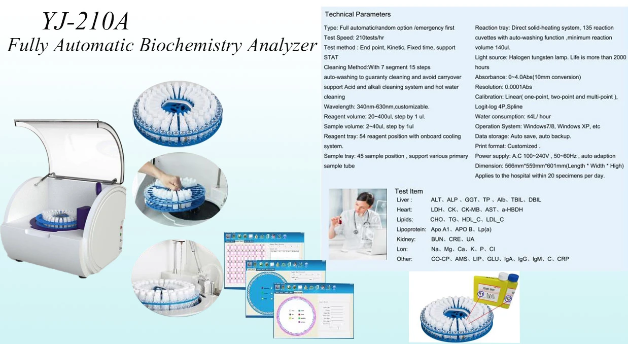 Manufactuer of Henan YJ-210A Automatic chemistry analyzer