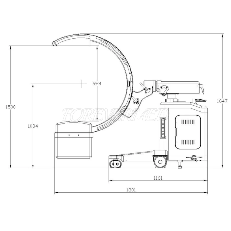 Digital Fluoroscopy System Xray Machine Mobile high quality Digital Fluoroscopy System Xray Machine Mobile high quality